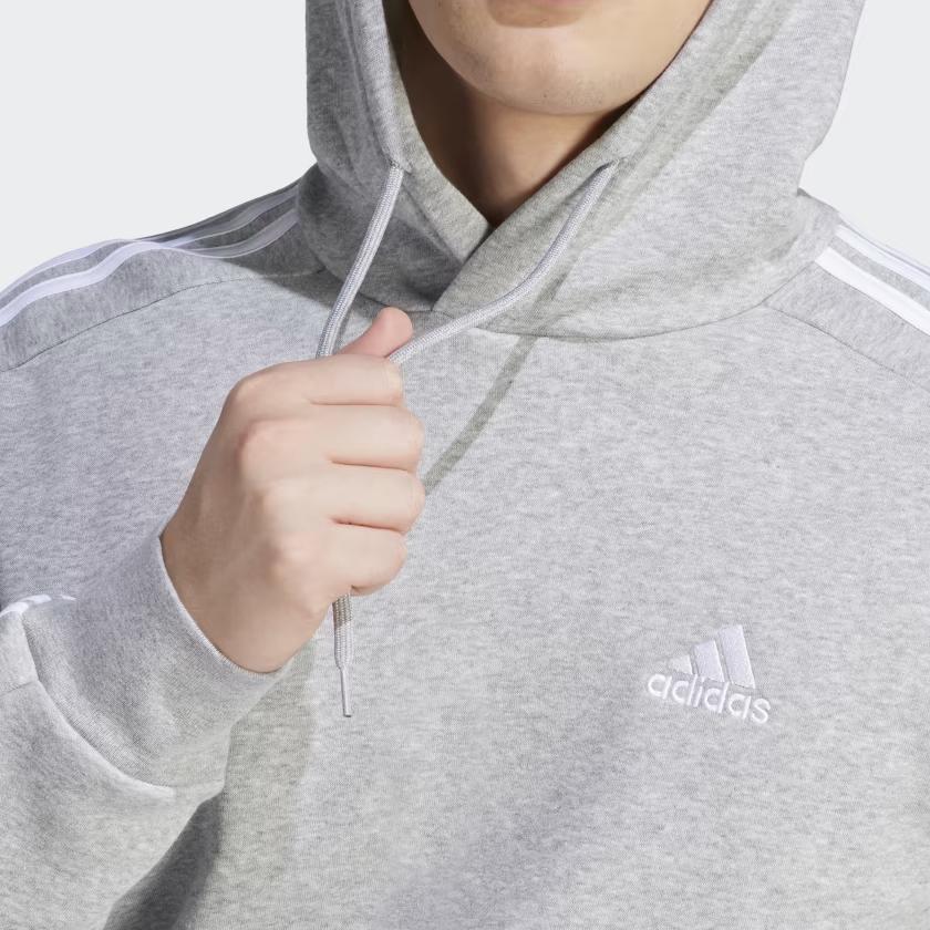 New Adidas Free Shipping With AdiClub Essentials Fleece 3 Stripes Hoodie IJ6474