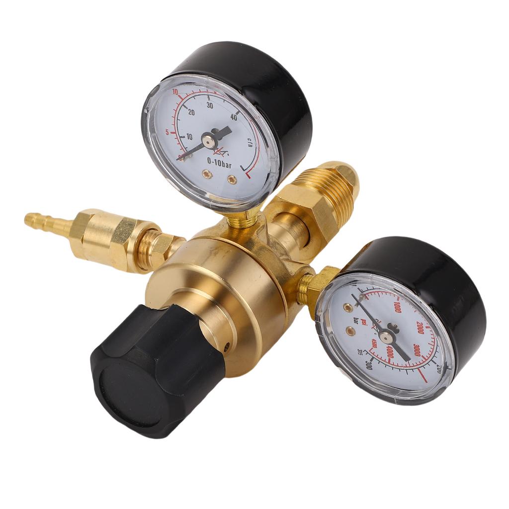Argon CO2 Gasregler mit 6,6FT Schlauch und Manometer CGA580 Eingang 5818unf Ausgang 0315BAR