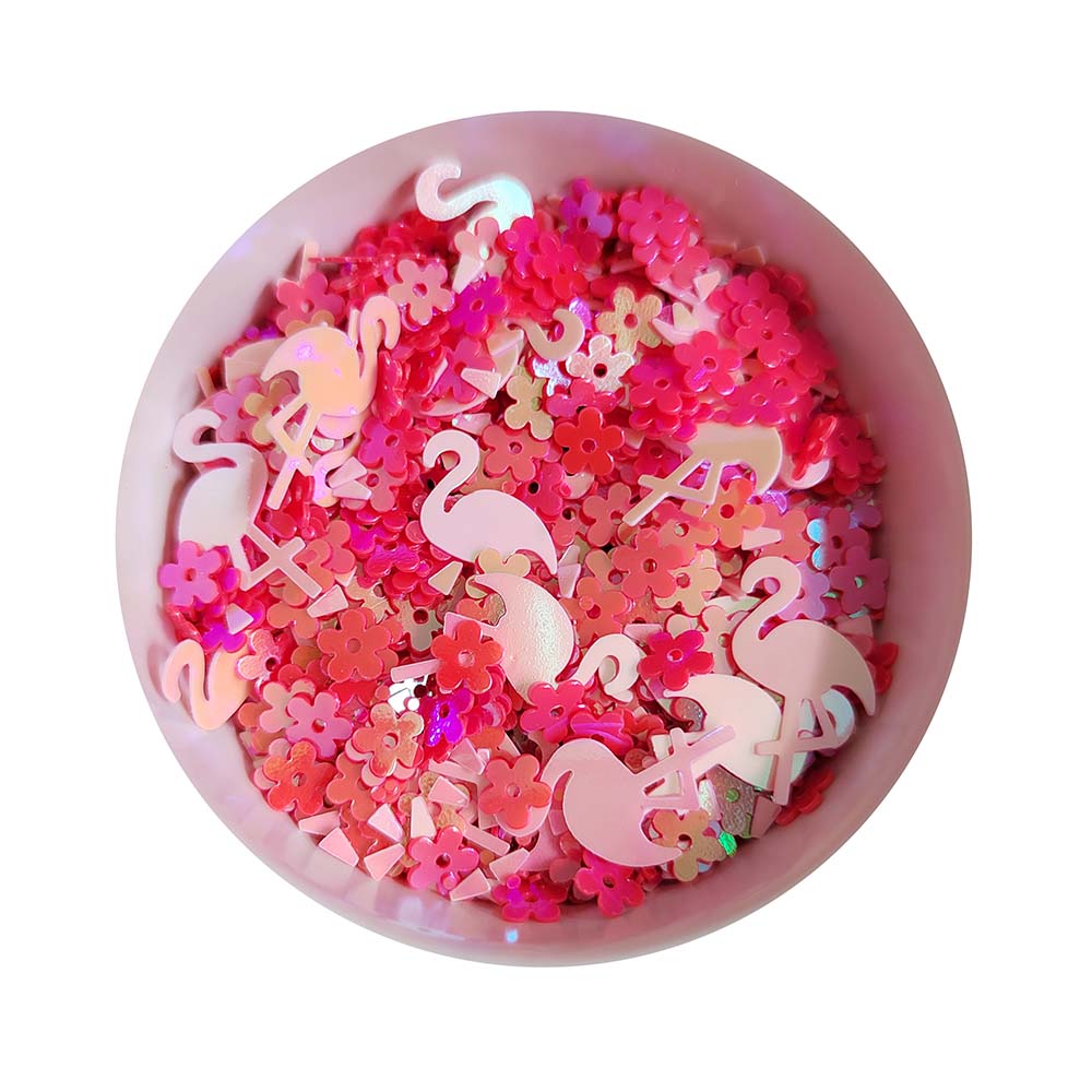 Hot Selling 500g/Bag Pink Birds Red Daisy Flowers Mixed PVC Glitters Confetti for Wedding Balloons Birthday Party Table Decor