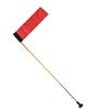Large Kayak   Flag with Pole, Storage Bag, Screws and Track Mount Base High Visibility 20x5.6 Inch