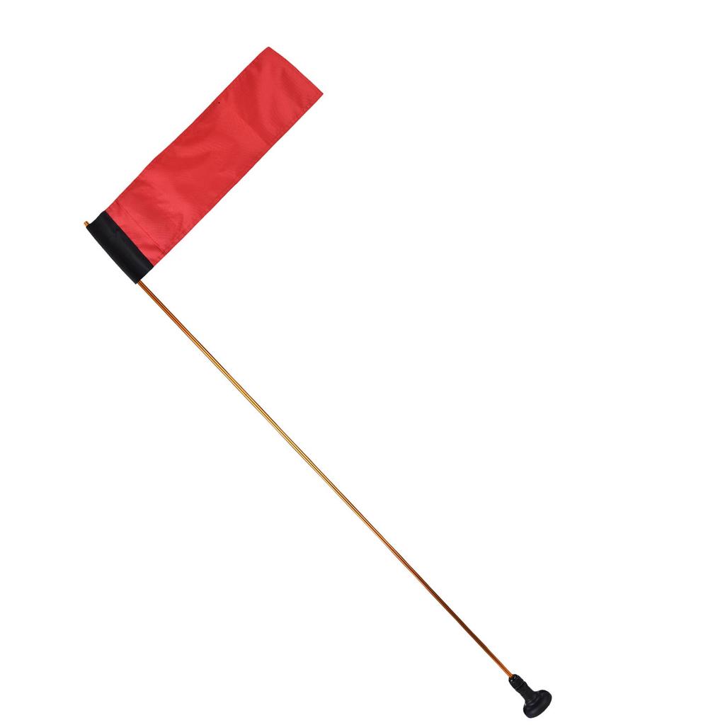 Large Kayak   Flag with Pole, Storage Bag, Screws and Track Mount Base High Visibility 20x5.6 Inch
