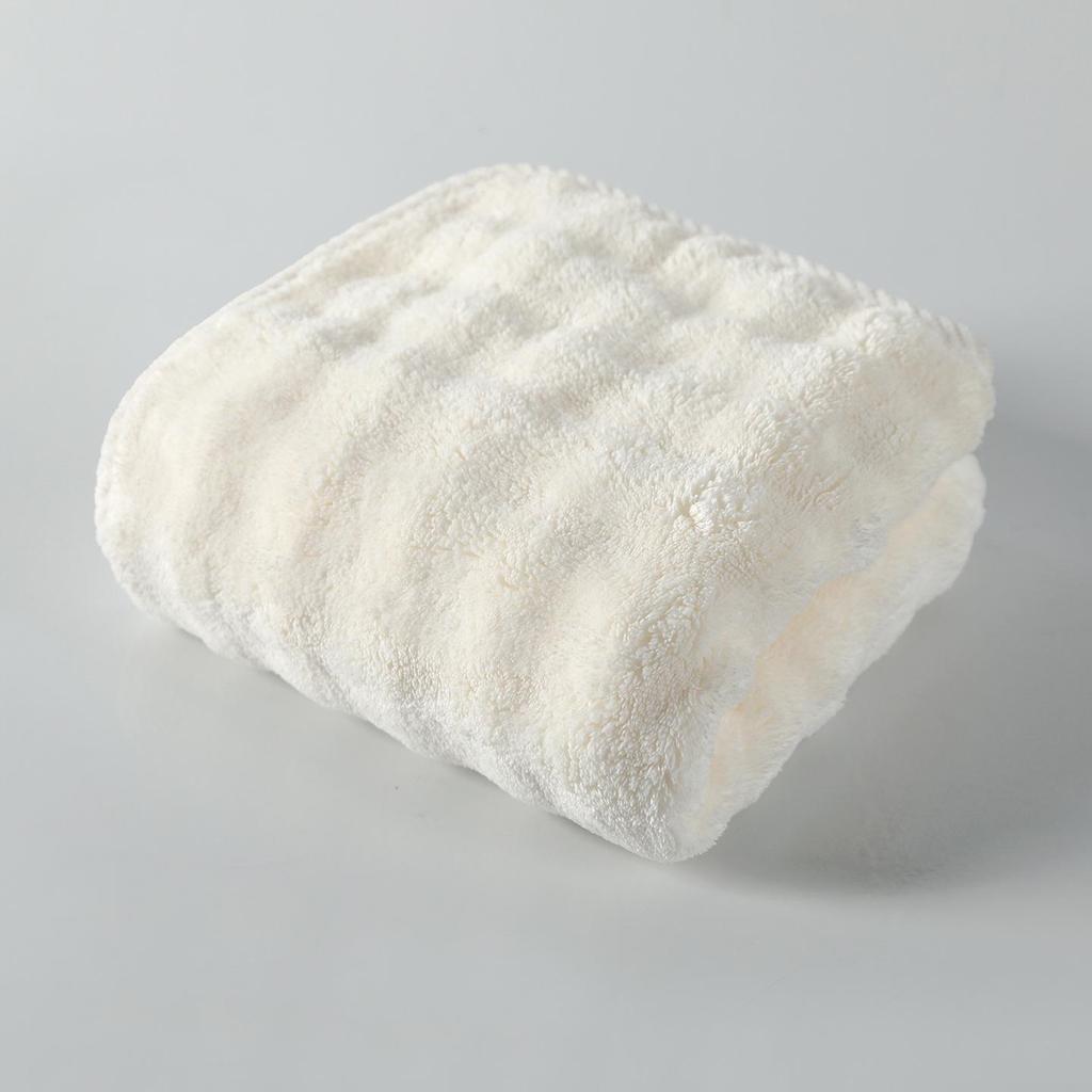 Bubble Fleece Quick-Dry Bath Towel - Enlarged, Soft, Water-Absorbing, No Shedding