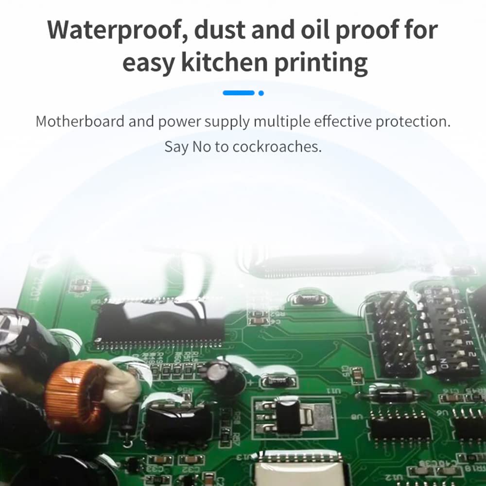 Desktop 58mm Thermal Receipt Printer, Barcode Printer, USB+BT Connection, 1 Roll Paper Included, Internal ESC Command Support, Cashbox Connection, Com