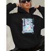 Hoodie for Women THE BOO CREW Halloween Family Matching Outfits Pastel Halloween Rainbow Ghost Print Pumpkin Graphic Sweatshirt