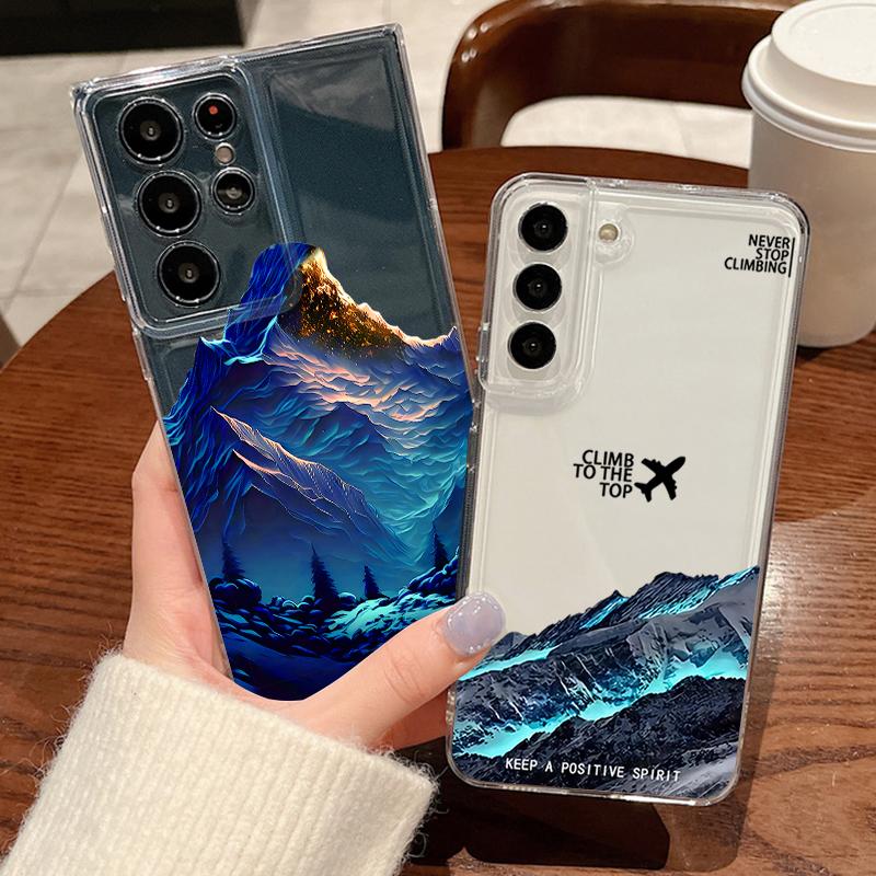 Snow Mountain Scenery Case For Samsung Galaxy S26 Ultra S25 FE S24 S23 S22 A54 A15 A35 A55 A16 A36 A56 A17 A37 A57 5G Cover