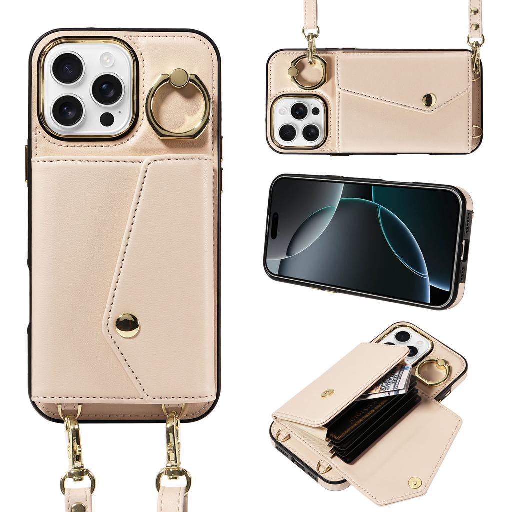 Compatible with iPhone 16 Pro Accordion Phone Case, Apple 15 Crossbody Phone Case, iPhone 14 Protective Case