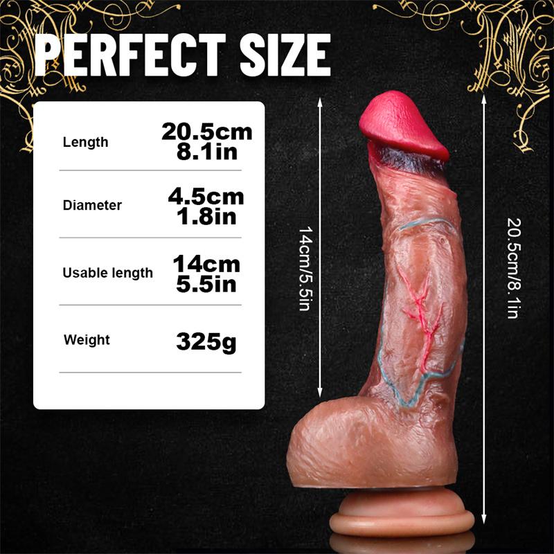 Dark Horse Liquid Silicone Penis Super Simulation Big Thick Fake Penis Woman Sex Toy Masturbation Device Adult Products