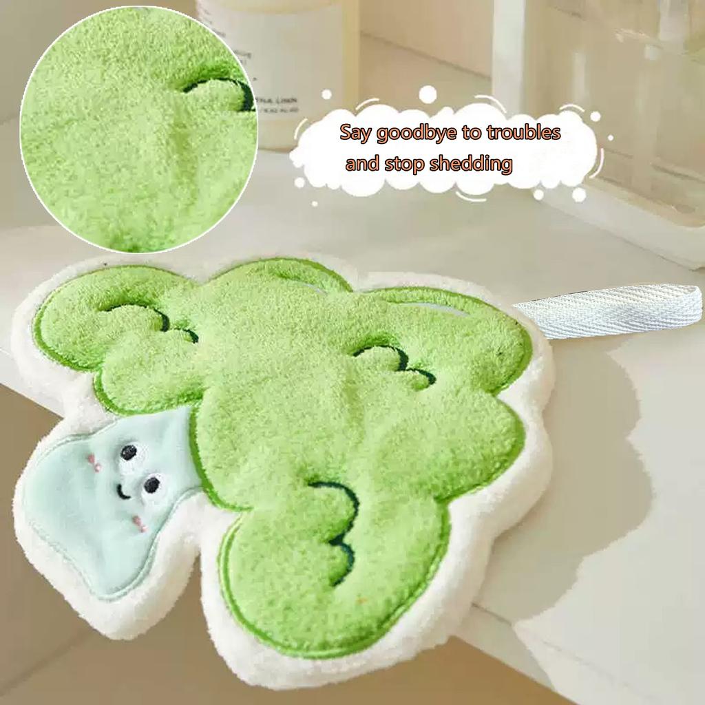 Pumpkin Hand Towel, Super Absorbent and Soft Coral Fleece Vegetable Towel, Bathroom Kitchen Pendant Decoration, Holiday Gift