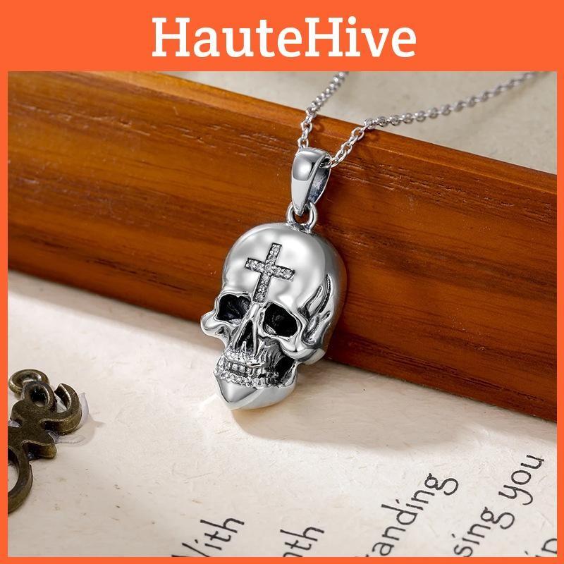 Rock Punk Skull Cross Jewelry Rhinestones Halloween Costume Decoration Accessory