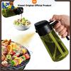 Xiaomi Vaporisateur d'huile 2-en-1 en verre foncé Distributeur d'huile d'olive Vaporisateur d'huile noir anti-lumière pour cuisiner, salades et barbecues Outils de barbecue