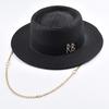 Eleganter Strohhut für Damen mit Bandverzierung, Partyhut, Reise-Sonnenhut für Strand Chapeau Femme