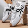 All-Season Men's Round Toe Lace-Up Training Shoes Breathable Casual Sneakers Color-Block Comfort Non-Slip Gym-to-Street Footwear