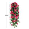 Fiori Artificiali Rattan Decorazione da Appendere alla Parete Rose Accessori Arredamento Casa Fiori Decorativi per Matrimonio Ghirlanda Decorazione Stanza