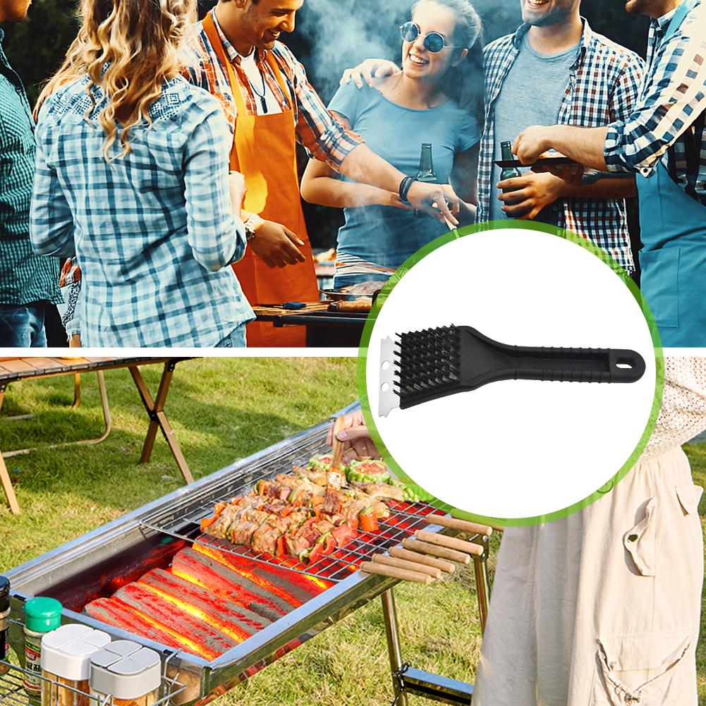 Outdoor Grill Brush And Scraper Barbecue Grill Brushes  Wire Bristles BBQ Cleaning Brushes Outdoor Home BBQ Gas Kit Accessories