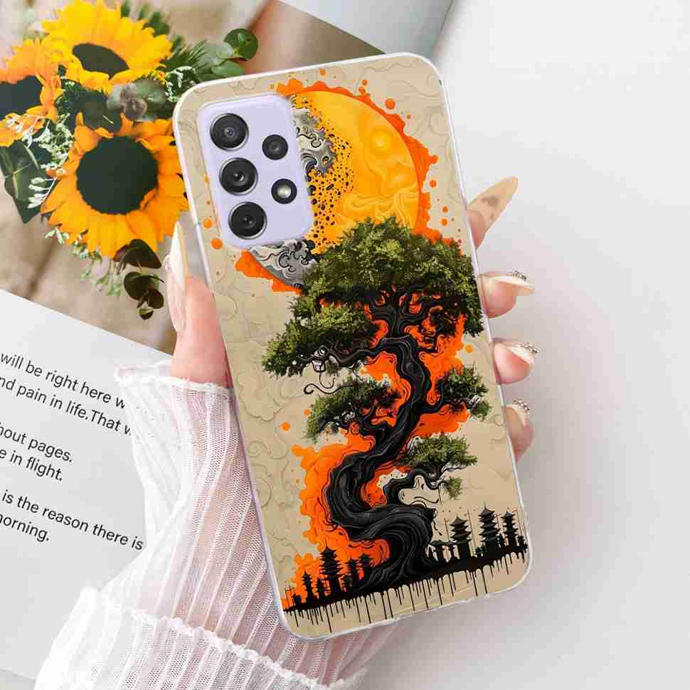 Für Samsung A72 Hülle SM-A725F Fundas Weiches Silikon Luxuriöse Bemalte Abdeckung Hüllen Für Samsung Galaxy A72 Gehäuse Bumper