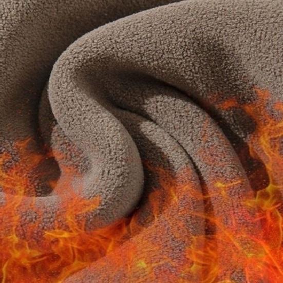 Men Thickened Sweatpants Drawstring Waist Warm Jogger Pants Casual Loose Fit Tapered Track Pants for Gym Street Daily Wear