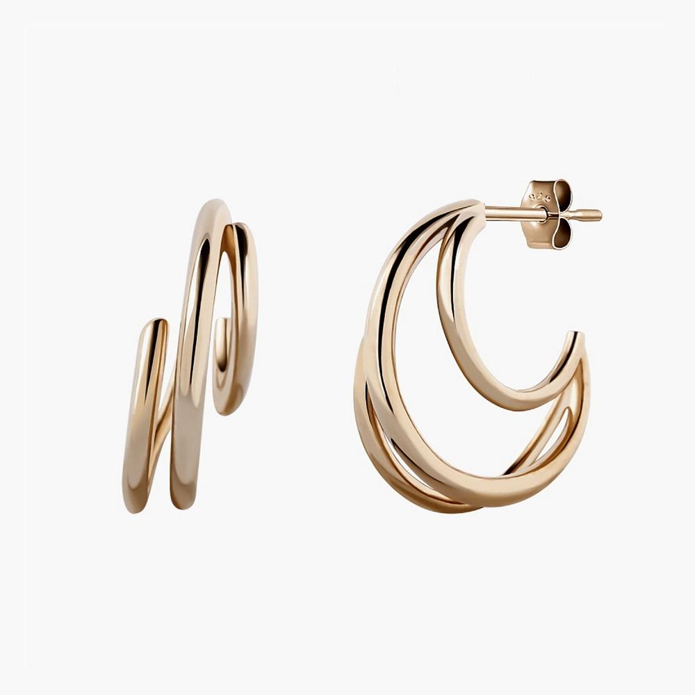 Monograph Aria Earrings Mger0259 14K Gold Plated