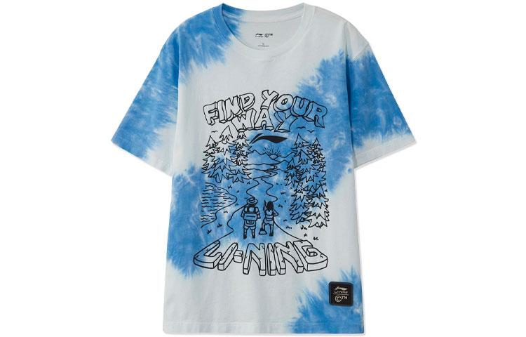 Li Ning Sports Fashion Collection T Shirt Unisex Blue AHSR895-1 M