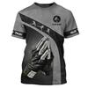 3D Printed Boxing Combat Sports T Shirt for Men Customized Pattern Tee Shirts Summer Street Loose Short Sleeve O-Neck T-shirts