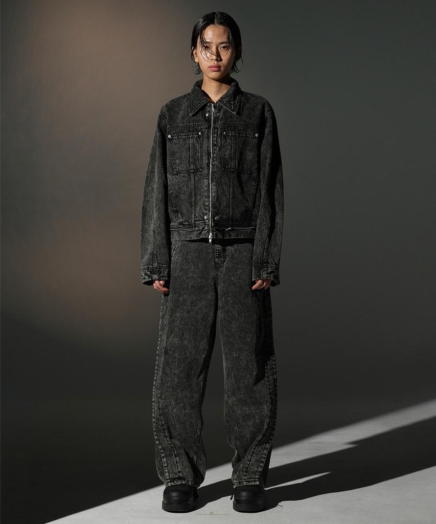 Grailz Overdyed Denim Trucker [Black]