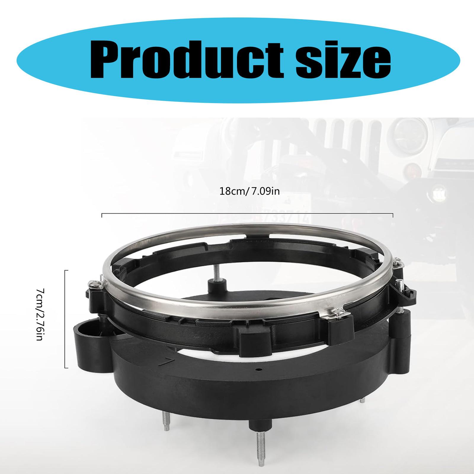 

Replacement Accessories for 1997-2006 Headlight Head Light Bulb Brackets Buckets 110383 110384 Black 1