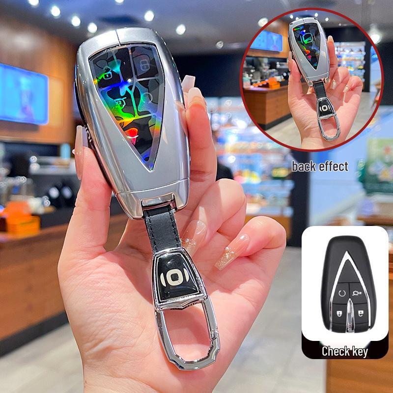 High-End Metal Key Cover for Changan Qiyuan A07 2025, A06 New Energy, and A05/A07 with Buckle