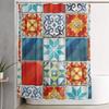 Kolorowe płytki Azulejos z gry planszowej Azul Zasłona prysznicowa Łazienka Poliester Wodoodporne zasłony łazienkowe z haczykami