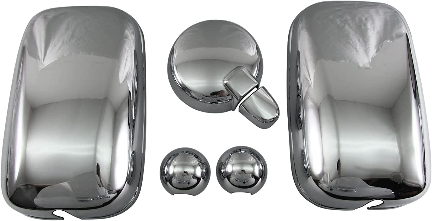 

BRIGHTZ Chrome Door Mirror Covers and Cover Set for Atlas F24 Under-Mirror [TRUCK-MIR-L-006]