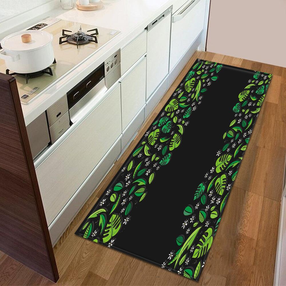 Kitchen floor mat entrance door mat bedroom long carpet corridor bathroom non-slip floor children's carpet