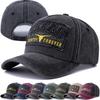 Unisex gewaschene Baumwolle Vintage Baseballkappe Texas Buchstabe Ochsenkopf Stickerei Outdoor Sport Papa Hut Für Männer Frauen Hüte