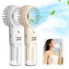 New Water Mist Fan Rechargeable Personal Cooling Quiet 4 Speeds Powerful Mini Portable Fan Handheld Mist Spray Fan for Travel