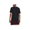 Under Armour Letter Print Crew Neck Pullover College Badge Short Sleeve T-Shirt Men T-Shirts Port-Blue 1379537-001