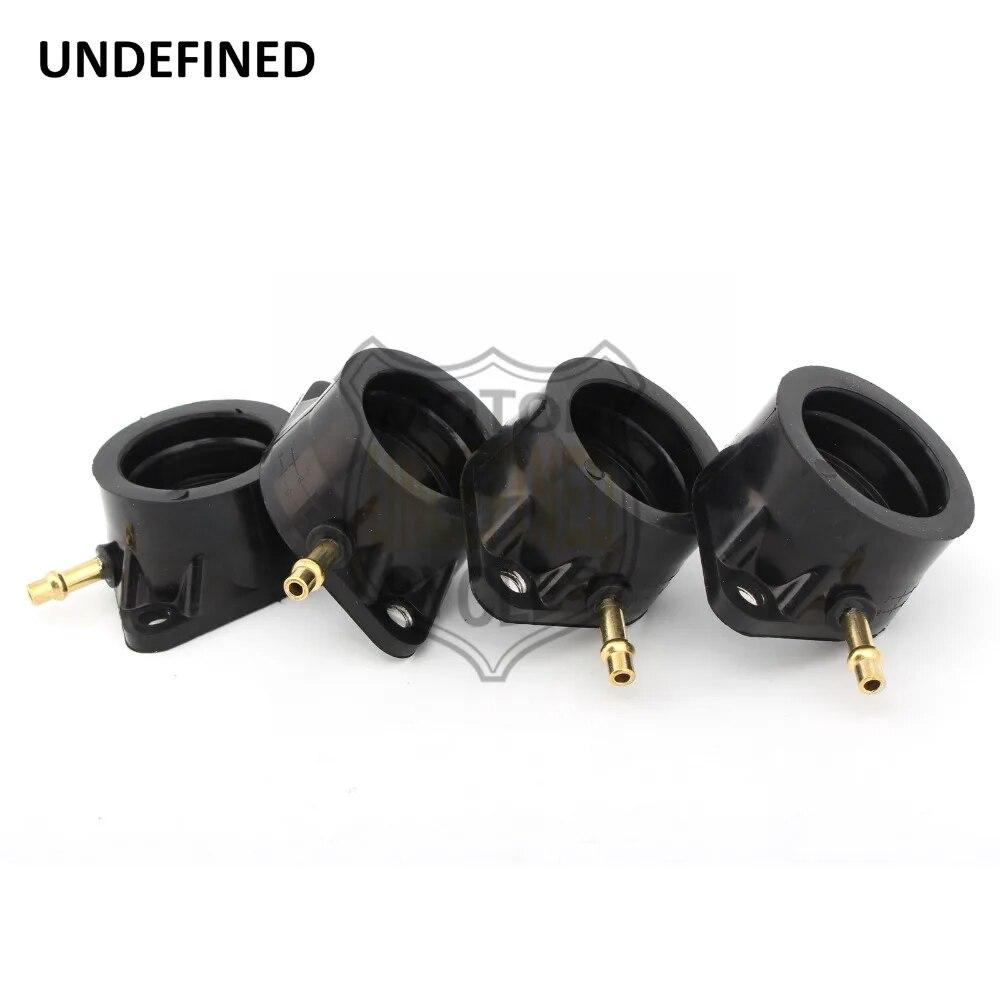 4 Pcs Motorcycle Carburetor Intake Manifold Boot for Kawasaki KZ900 1976-1977 KZ1000 1977-1981 Z1 1973-1975 Carburador UNDEFINED