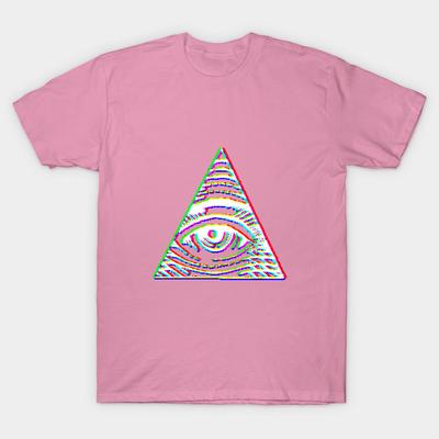 T Shirt Women Vhs Illuminati Harajuku Print Kawaii Tshirt Summer Short Sleeve Female T-Shirt Top Tee