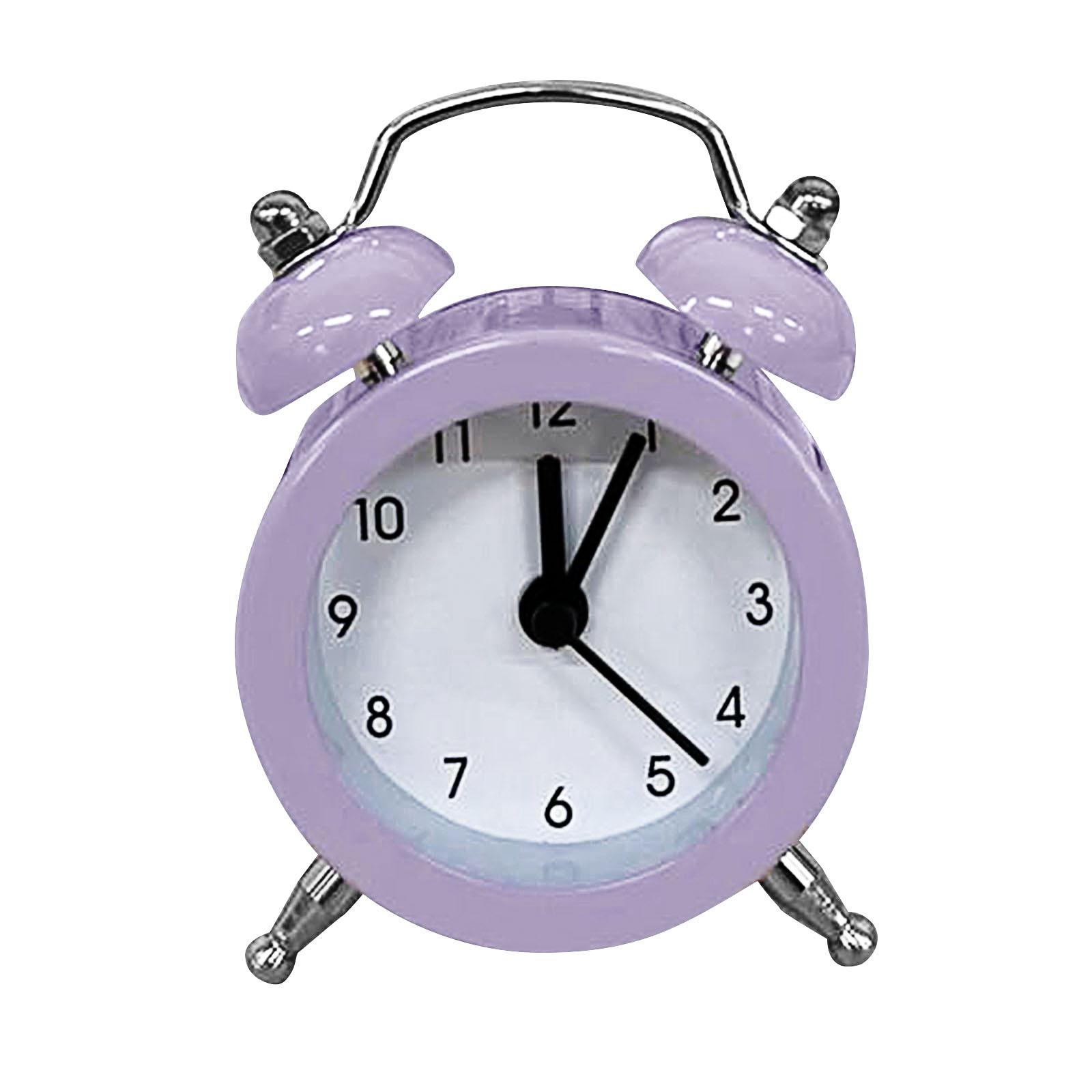 Twin Bell Alarm Clock, Alarm Great For Heavy Sleepers Stylish, Battery Operated For Bedroom And Home Decoration One Size