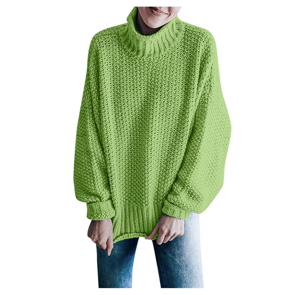 Womens Off The Shoulder Sweater Casual   Knitted Loose Long Sleeve Pullover