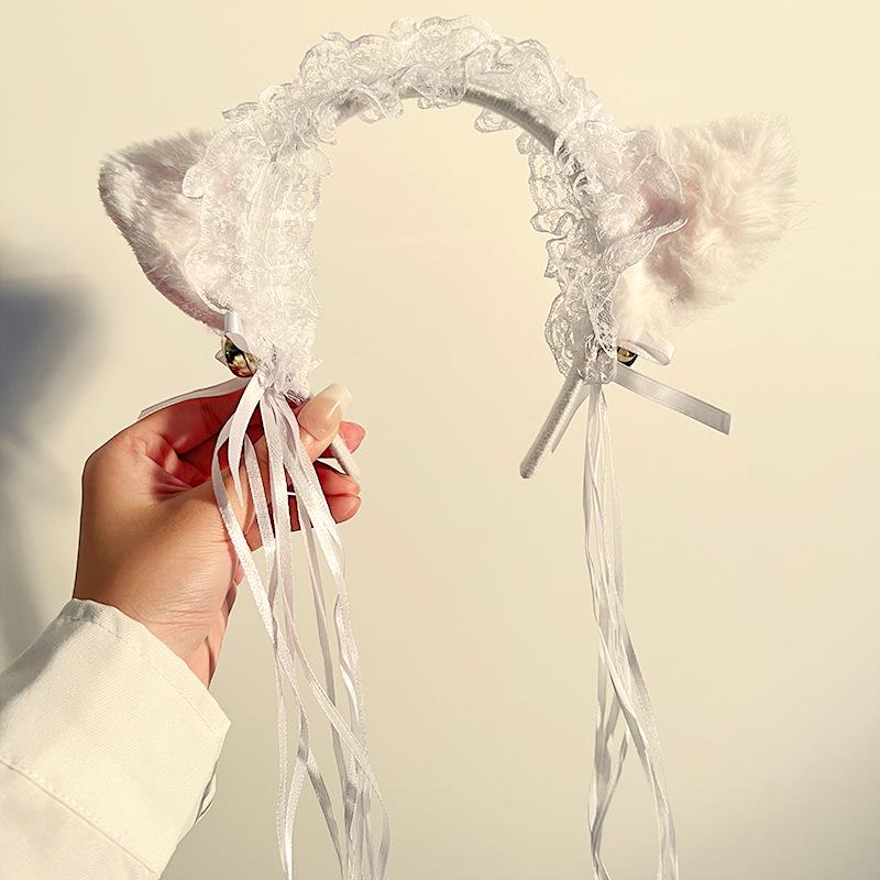 

Charming Lolita Cat Ear Bell Headband Outfit for Cosplay & Festivals