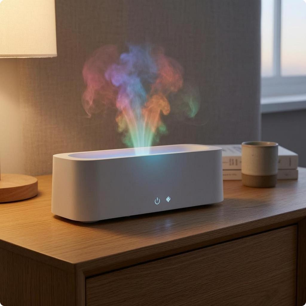 LED Flame Dispenser Colored Light Home Appliance Touch Controls Household Device