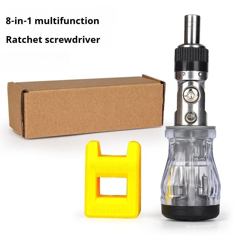 Manual Ratchet Corner Screwdriver Multi-Angle Phillips and Flathead Screwdriver Tool Set