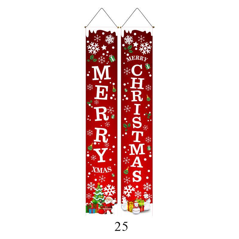 Elegant Nutcracker Christmas Decoration Hanging Door Banner Soldier Character Porch Sign