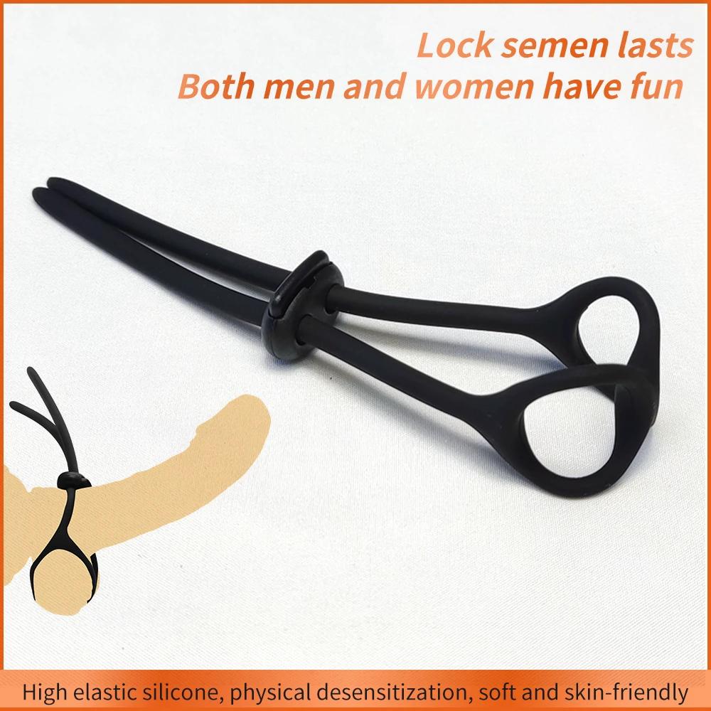Gecikme Boşalma Penis Halkaları Erkek Dick Ereksiyon Sedye Genişletici Erotik Cock Yüzükler Erkekler için Seks Oyuncakları BDSM Oyuncaklar