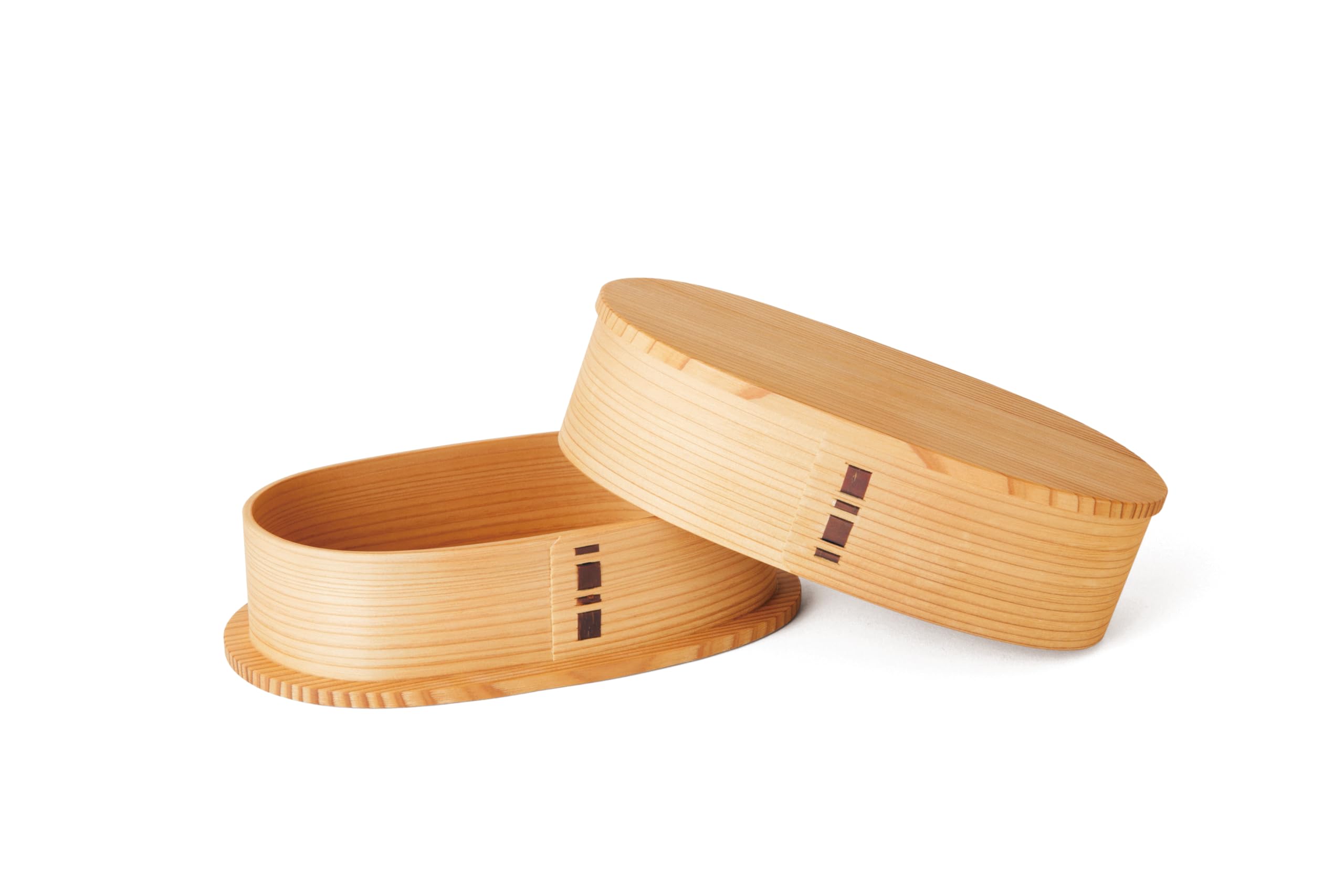 Odate Kogeisha Large Oval Bento Box (2430), 750ml, Magewappa (Wappa) Bento Box, Made in Japan