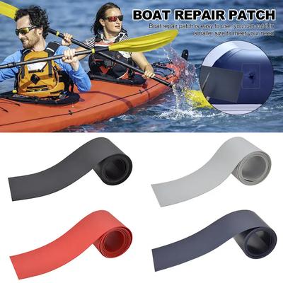 1 Roll 5*100cm Inflatable Boats Kayak Special Damaged Leaking Hole Pvc Repair Patch Kit Glued Waterproof Patch Tool Boat