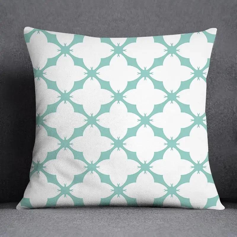 Home living room decoration cushion covers short plush throw pillow cover45*45Geometric Color Pillowcase 40x40cm 50x50 45x45