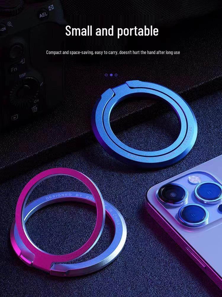 Magnetic MagSafe Metal Phone Stand with Paper Card Packaging