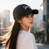 Korean Style Bow Hard Top Hat for Women Fashionable and Versatile Baseball Cap Outdoor Leisure  Face Showing Small Peaked Hat  Trendy