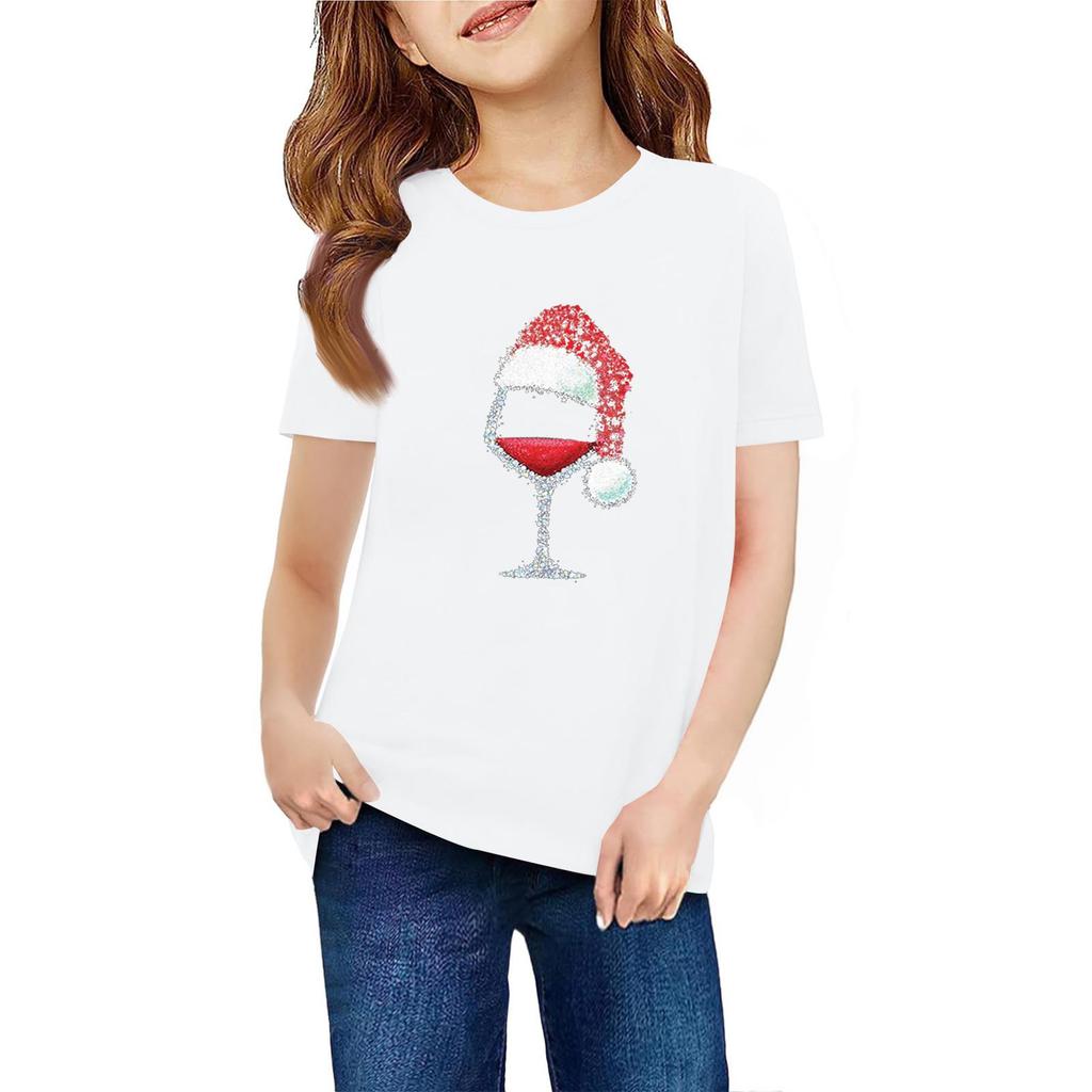 Children's Short Sleeve Neck T-Shirt Animal Print Daily Casual Top