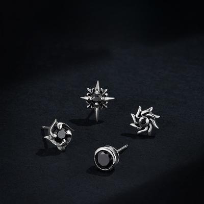 Náušnice - Charakteristická Hip-Hop Punk Vysoce Kvalitní Náušnice - Elegantní Jednoduchá Náušnice s Diamanty pro Petite Ženy