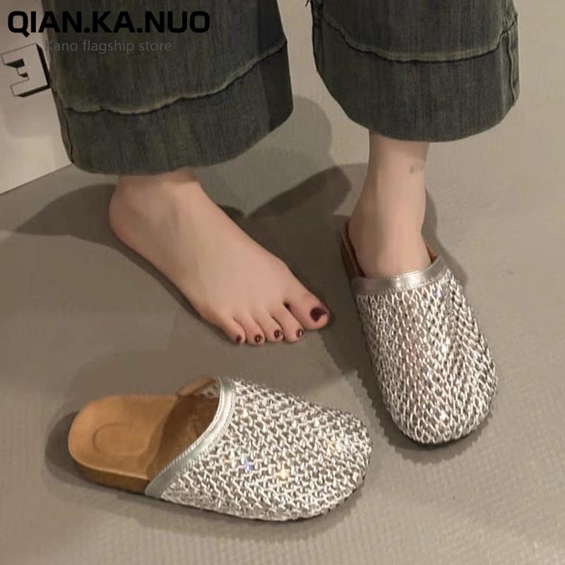 Fashion Female Shoes Slippers Soft Cover Toe Slides Fashion 2025 Comfort Summer Luxury Casual Leisure Slippers Casual Cover Toe Shoes Sl