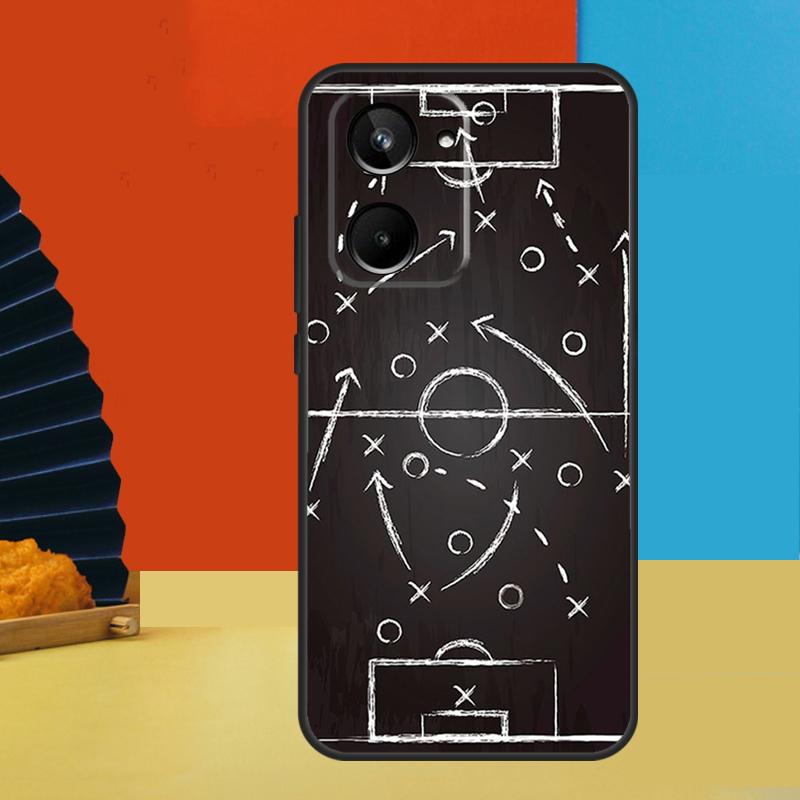 

Чехол для Realme 15 Pro 14 12 11 10 13 Pro Plus C65 C67 C63 C61 C55 C51 C53 C35 C75 GT6 GT7 с изображением футбольной тактики Realme 13 Pro Plus